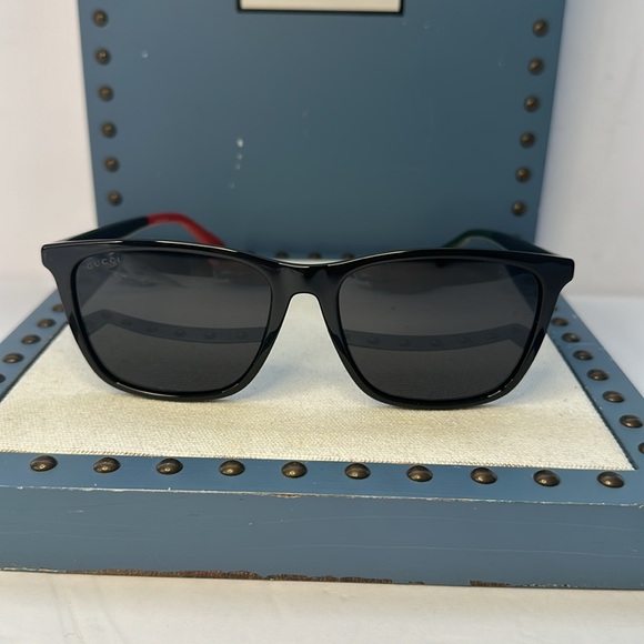 New Authentic Gucci GG0404S 008 58 Men's Sunglasses - Picture 6 of 13